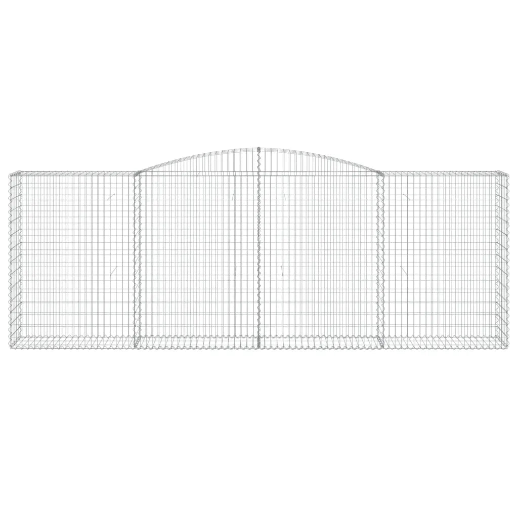 Cesti Gabbioni ad Arco 10 pz 400x50x140/160 cm Ferro Zincato 3147030