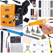 Stazione Saldante Hot-Air Rosfix 858D Set – 3 Ugelli, 700W, Regolazione Temperatura e Flusso Aria, Sicurezza ESD