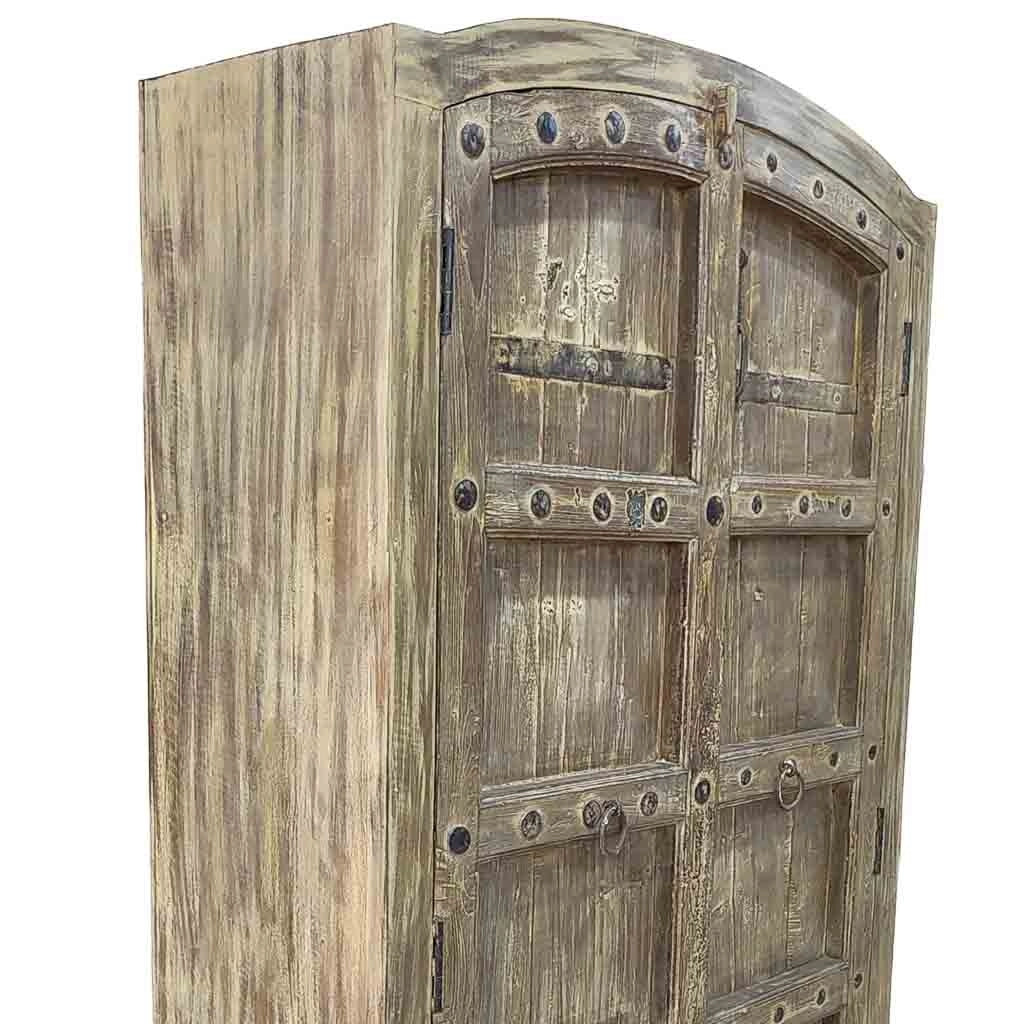 Armadio in legno fatto a mano 90-100x37x170-195h cm