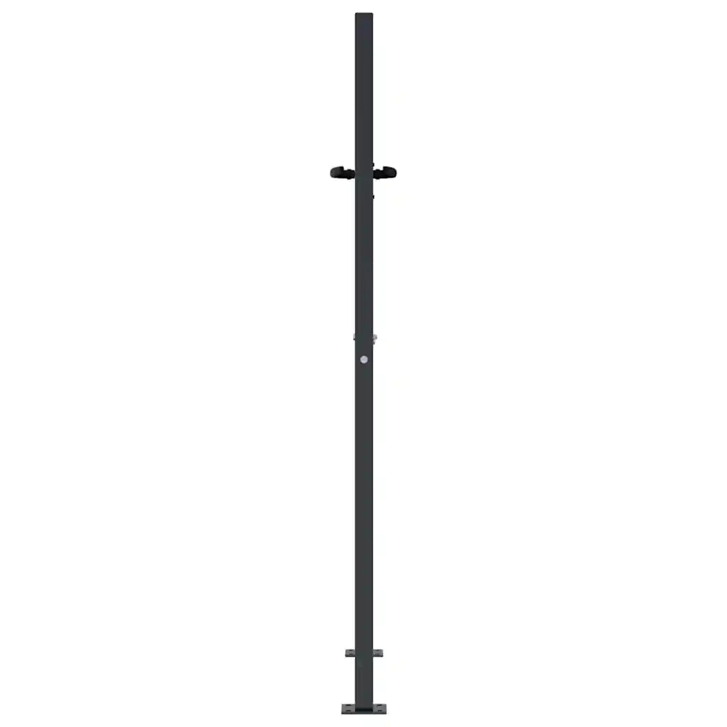 Cancello Giardino Antracite 105x130 cm in Acciaio Design Erba