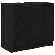 Mobile da Bagno | Armadio da bagno con porta Rovere Nero 64,5 x 33,5 x 59 cm