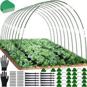 Set di tunnel per giardinaggio in acciaio - 18 pezzi - Ideale per il giardinaggio - Duraturo e resistente - Adatto per appassionati di giardinaggio - Sviluppo...