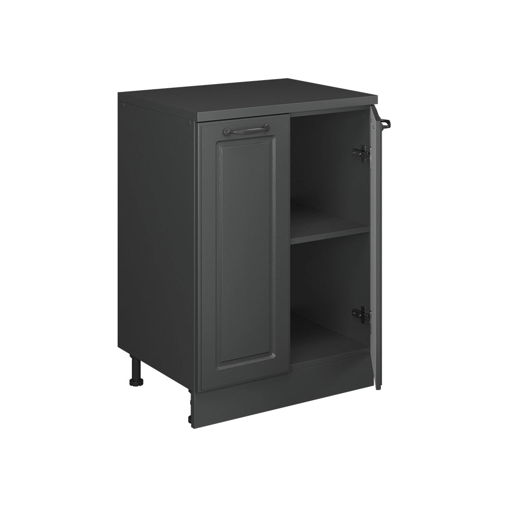 Mobile per mansarda Rion Antracite rustico/Antracite 60 x 83.8 cm senza inclinazione con 2 ante Vicco