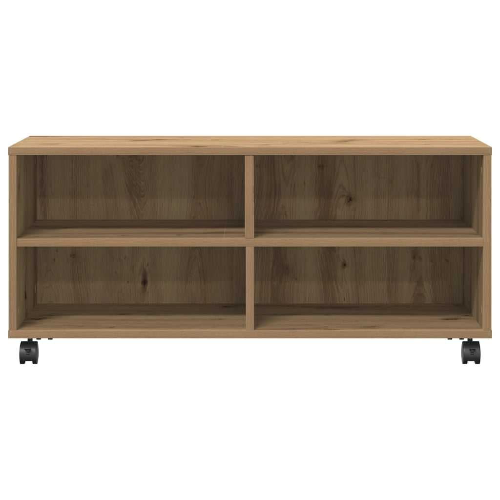 Mobile TV  in Rovere Artigianale 90x35x35 cm in Legno Ingegnerizzato