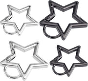Set di 4 carabinati per attività all'aperto - Nero e argento, diverse misure