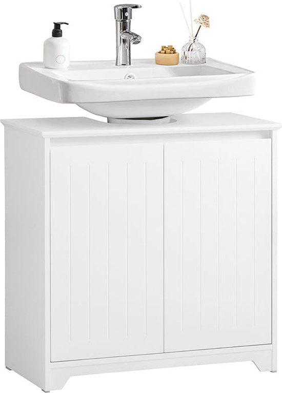 Cassa di scarico - armadio da bagno - base da lavabo - impermeabile - montaggio semplice - costruzione in MDF - 60 cm x 60 cm x 30 cm