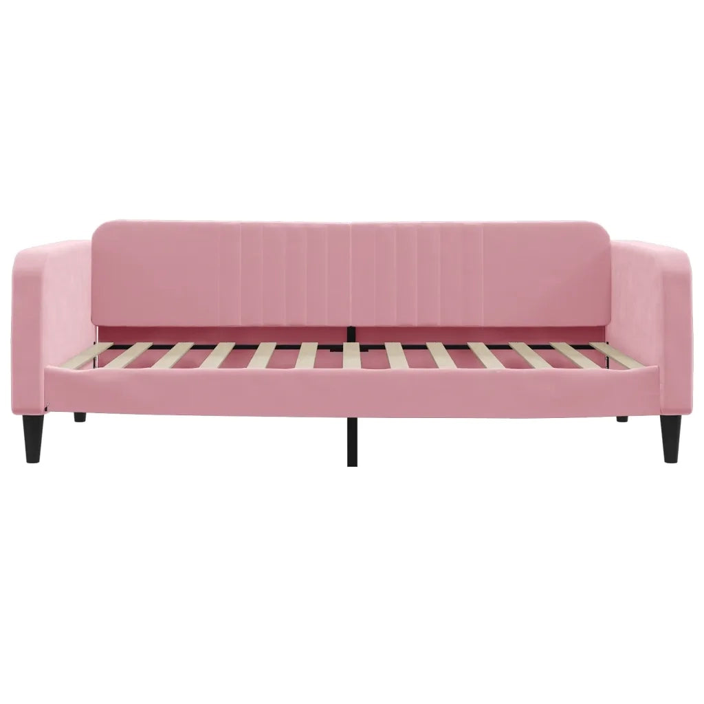 Letto da Giorno Rosa 100x200 cm in Velluto
