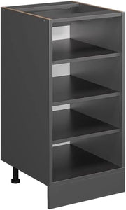 Scaffale da cucina R-Line, Antracite, 40 cm senza piano di lavoro, per la libera combinazione all'interno di sistemi cucina modulari