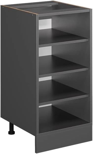 Scaffale da cucina R-Line, Antracite, 40 cm senza piano di lavoro, per la libera combinazione all'interno di sistemi cucina modulari