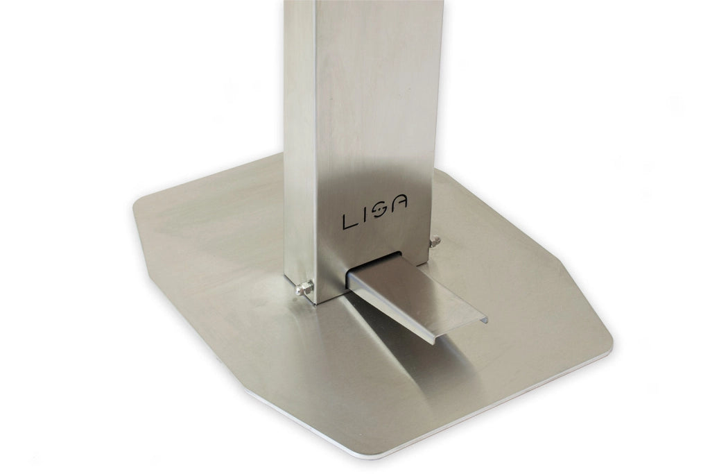Piantana a Pedale con Dispenser Igienizzante per Mani in Acciaio Lisa Luxury