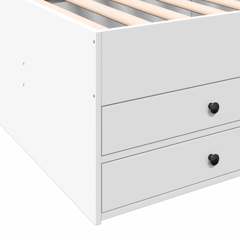 Telaio del letto con storage con cassetto Bianco 80 x 200 cm 3429645