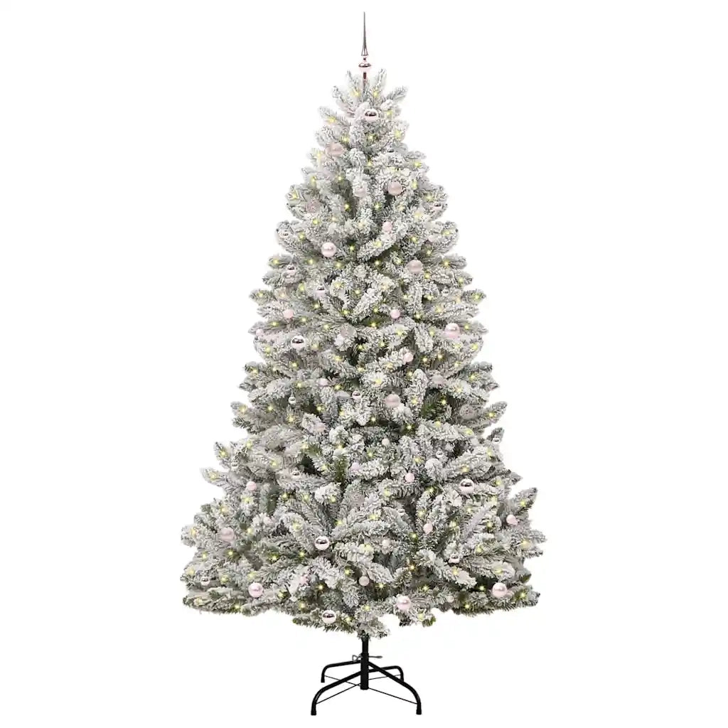 Albero di Natale | Decorazioni natalizie artificiale con 300 LED Verde e Bianco 270 cm