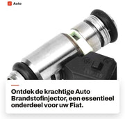 Iniettore di carburante 100% nuovo - parte di ricambio - compatibile con Fiat Doblo/Panda/Punto/Palio/Seicento/Siena - materiale di alta qualità - facile da installare - pompa carburante