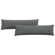 Cuscini da Divano 2 pz | Cuscini per sedie Grigio scuro 145 x 40 cm Tessuto