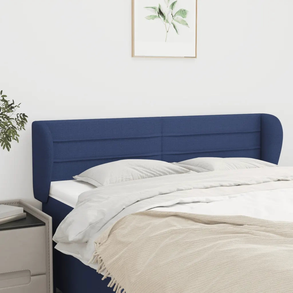Testiera ad Orecchio Blu 147x23x78/88cm in Tessutocod mxl 73660