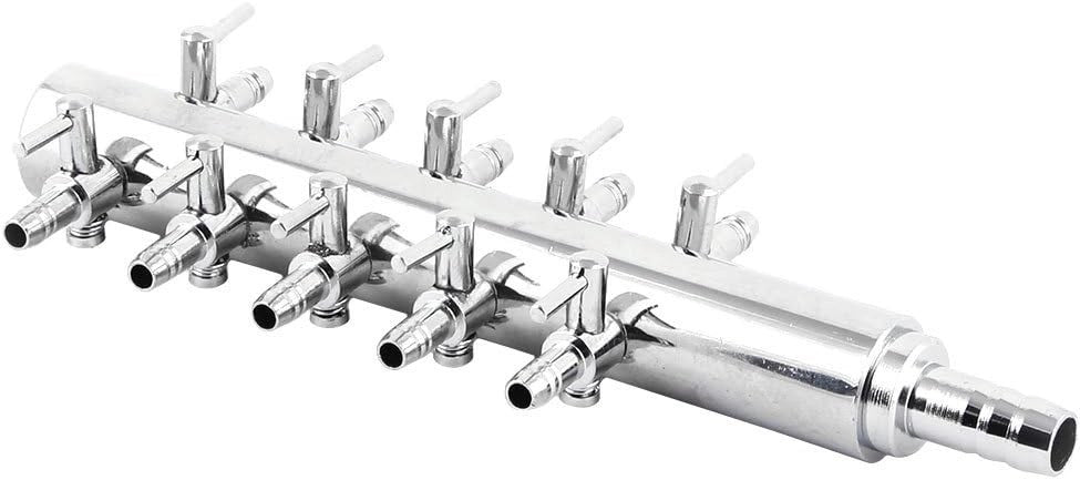Rubinetto regolatore di flusso multiplo a 8 uscite 4/6mm