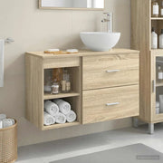 Set di mobili per il bagno 2 pcs Rovere Sonoma 3403874