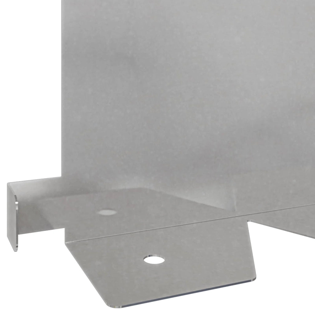 Bordura per Prato 10 pcs 102 x 15 x 4 cm Acciaio Argento 8008775