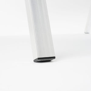 Espositore Pubblicitario Bifacciale a Cavalletto Pieghevole 63,7x101,5x75,5 cm in Alluminio da Esterno Antivento Silver