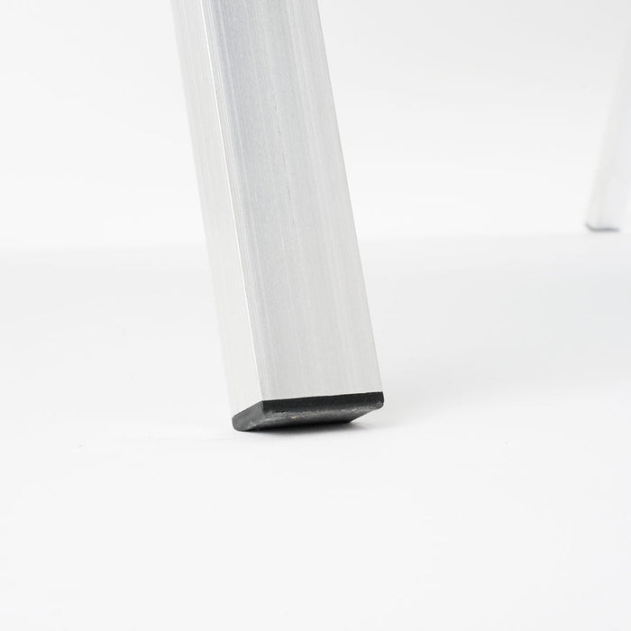 Espositore Pubblicitario Bifacciale a Cavalletto Pieghevole 63,7x101,5x75,5 cm in Alluminio da Esterno Antivento Silver