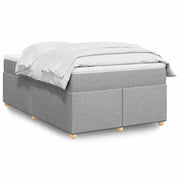 Giroletto a Molle con Materasso Grigio Chiaro 120x200cm Tessuto 3285366