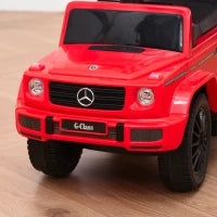 Macchina a Spinta per Bambini 12-36 Mesi con Licenza Mercedes, Tettuccio e Maniglia, 85.5x40.5x95 cm, Rosso