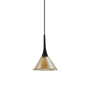 Lampada A Sospensione Cocktail 1 Luce Led Integrato Ambra