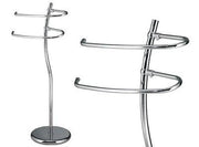 PIANTANA PORTA ASCIUGAMANI ONDA CROMO - ONDA  20CM - ALTRZZA 77CM ARREDO BAGNO