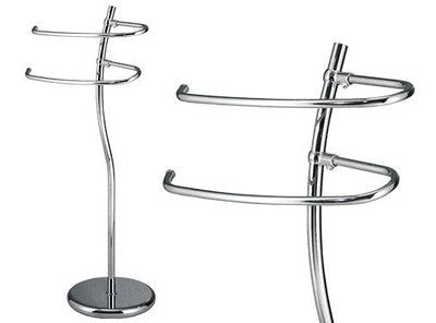 PIANTANA PORTA ASCIUGAMANI ONDA CROMO - ONDA  20CM - ALTRZZA 77CM ARREDO BAGNO