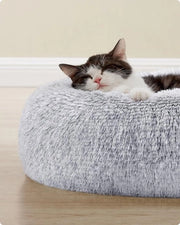 Mandria di Plush per Cani e Gatti - Cuscino a Donut per Massimo Comfort