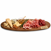 Vassoio Tagliere Ovale in Legno Portata per Aperitivi 52x20cm Accessori Tavola
