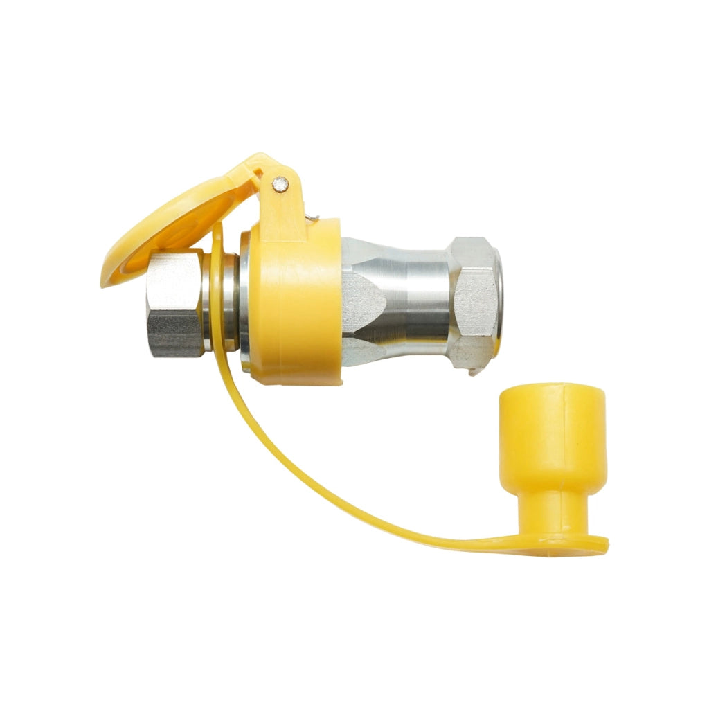 Valvola di ritegno maschio-femmina M22x22 (tappi di protezione in plastica gialla)