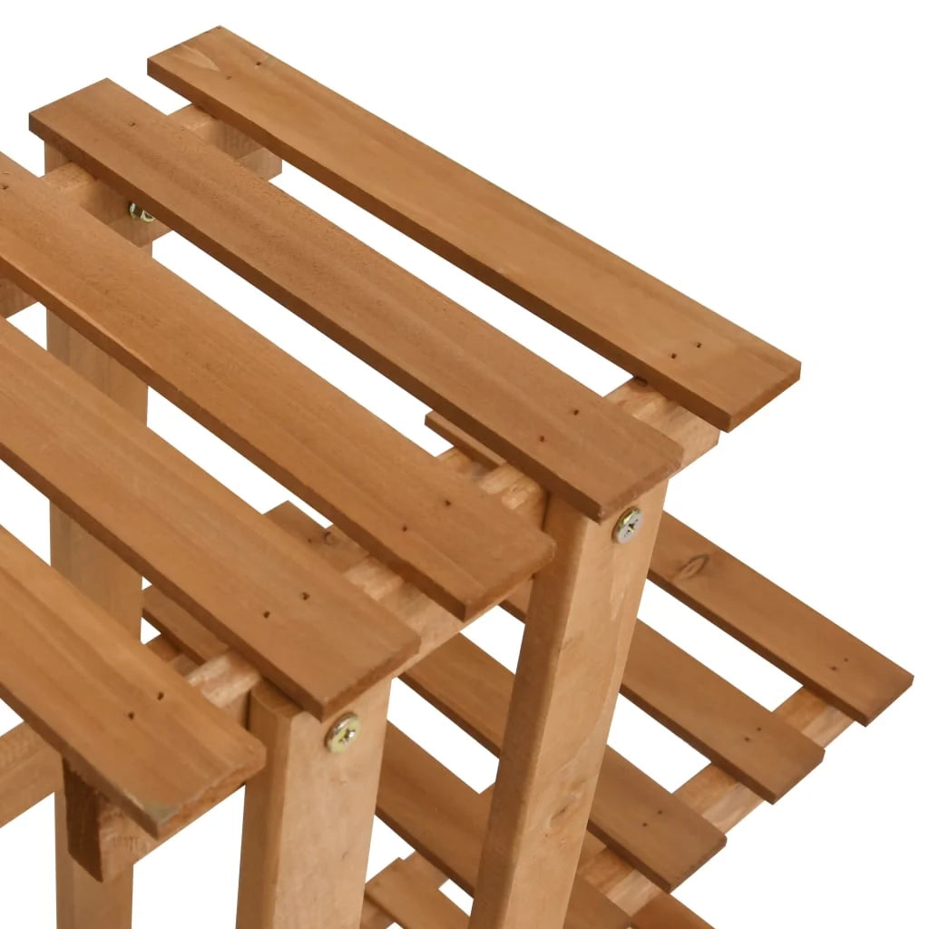 Portavasi mobiletto portafiori 83 x 25 x 83 cm legno di abete marrone 02_0045167