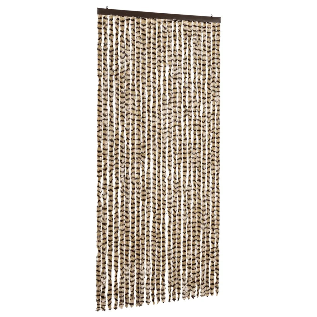 Zanzariera Beige e Marrone 100x220 cm Ciniglia 325450