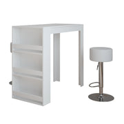 Vicco Set di tavoli da bar Bianco 57 x 117 cm con 2 sgabelli da bar