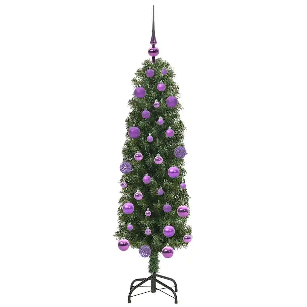 Albero di Natale | Decorazioni natalizie artificiale con 150 LED Verde 120 cm
