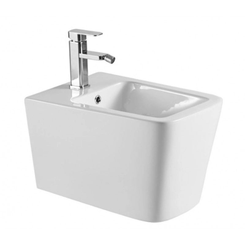 BOFY bidet sospeso bianco in porcellana 53x36,5x31,5 cm