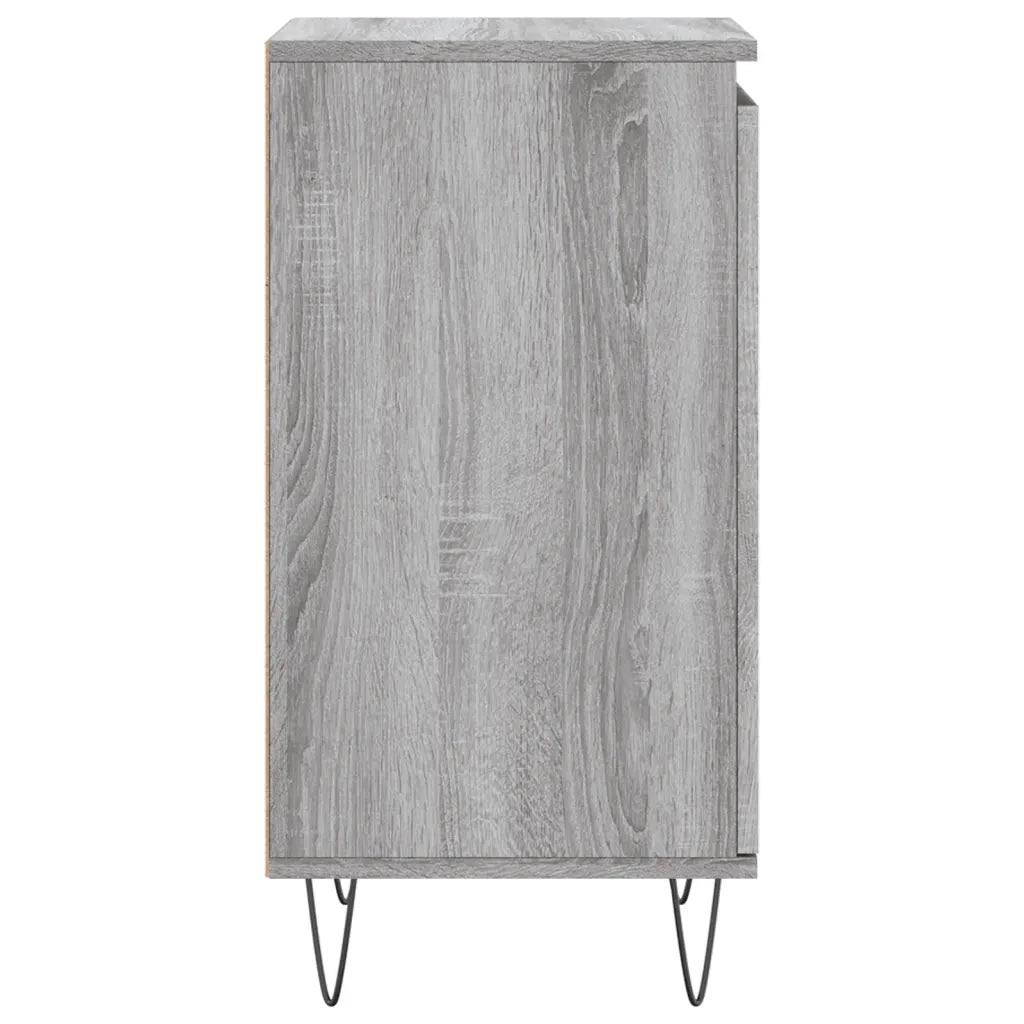 Credenze 2 pz Grigio Sonoma 40x35x70 cm in Legno Multistrato 831065
