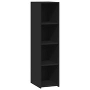 Buffet credenza cassettiera armadio mobile contenitore organizer per cucina soggiorno salotto 30 x 41 x 124 cm legno ingegnerizzato nero 02_0035861