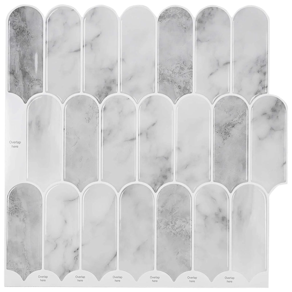 Piastrella Piuma 20 pz Marmo Grigio 30 x 30 cm CFW5453510
