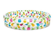 PISCINA GONFIABILE TONDA TRE ANELLI +2 ANNI  cm.132x38h.  peso kg.1,03 (59431)    INTEX