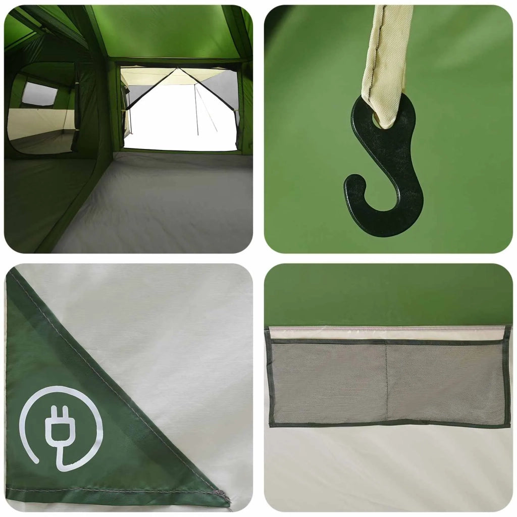 Tenda Familiare con Copertura Impermeabile 14 persona Verde 42042222