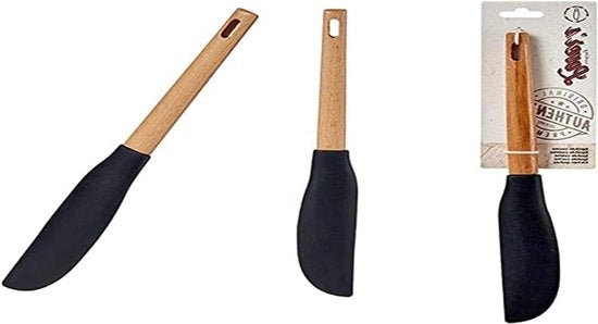Spata di silicone - legno di betulla - accessori da cucina - 42 x 18 x 30 cm