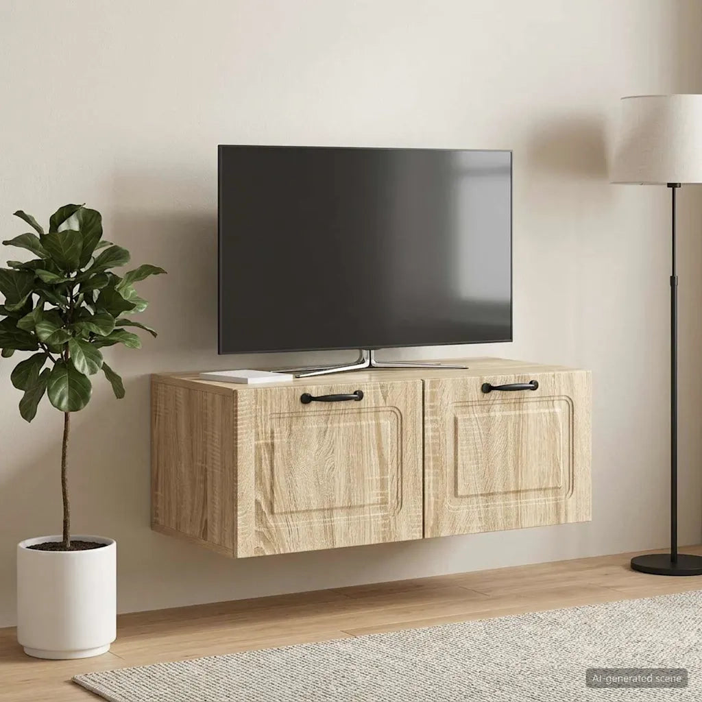 Mobile Porta TV da Muro Rovere Sonoma 78,5 x 41 x 30 cm 899367