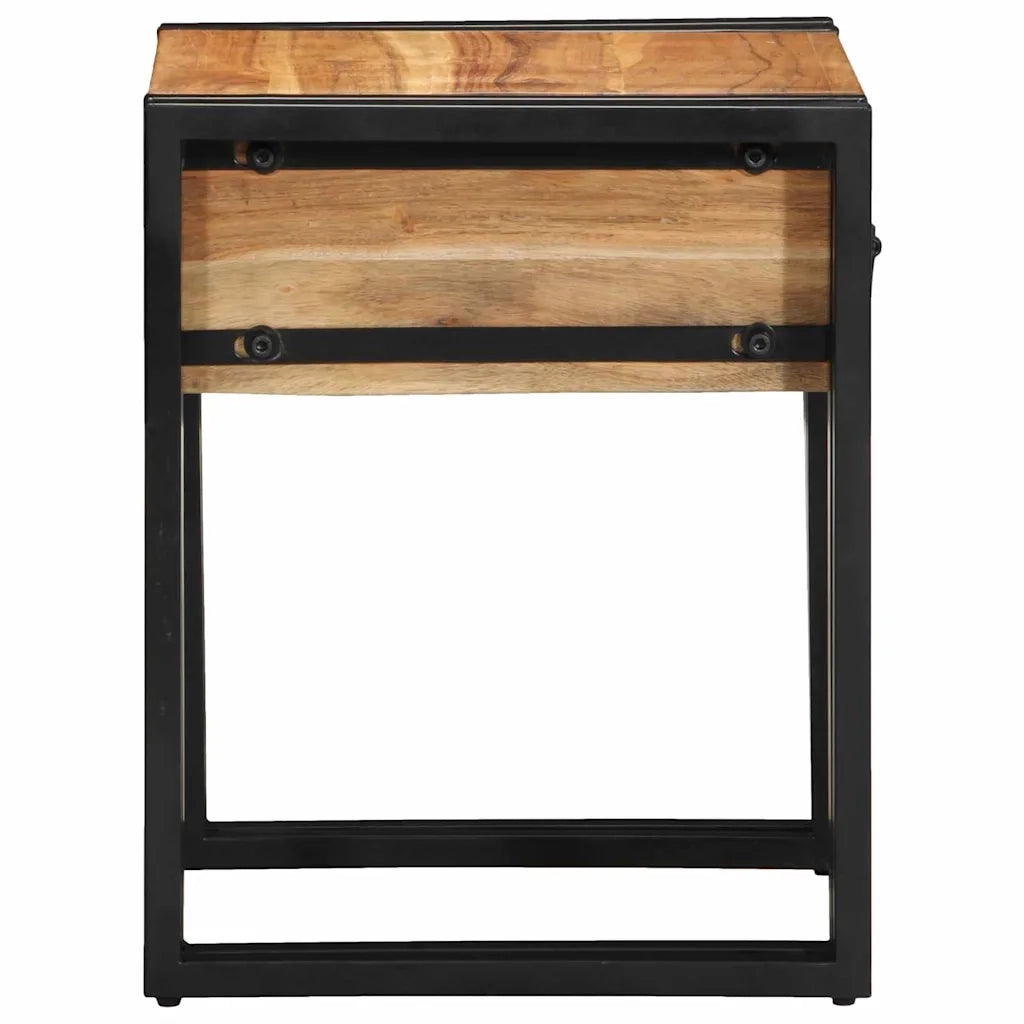 Tavolino-Tavolino da soggiorno-Tavolo Marrone 40 x 40 x 50 cm legno massello di acacia