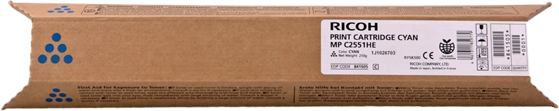 Ricoh MPC2051 Cyan Toner cartuccia toner 1 pz Originale Ciano