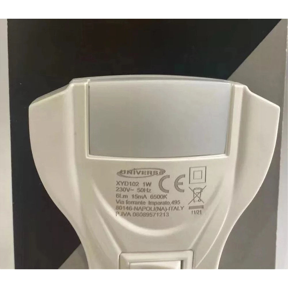 Trade Shop - Lampada Led Luce Notturna Con Interruttore 1 W Luce Fredda 6500k 6lm Ip20 Xyd102 -