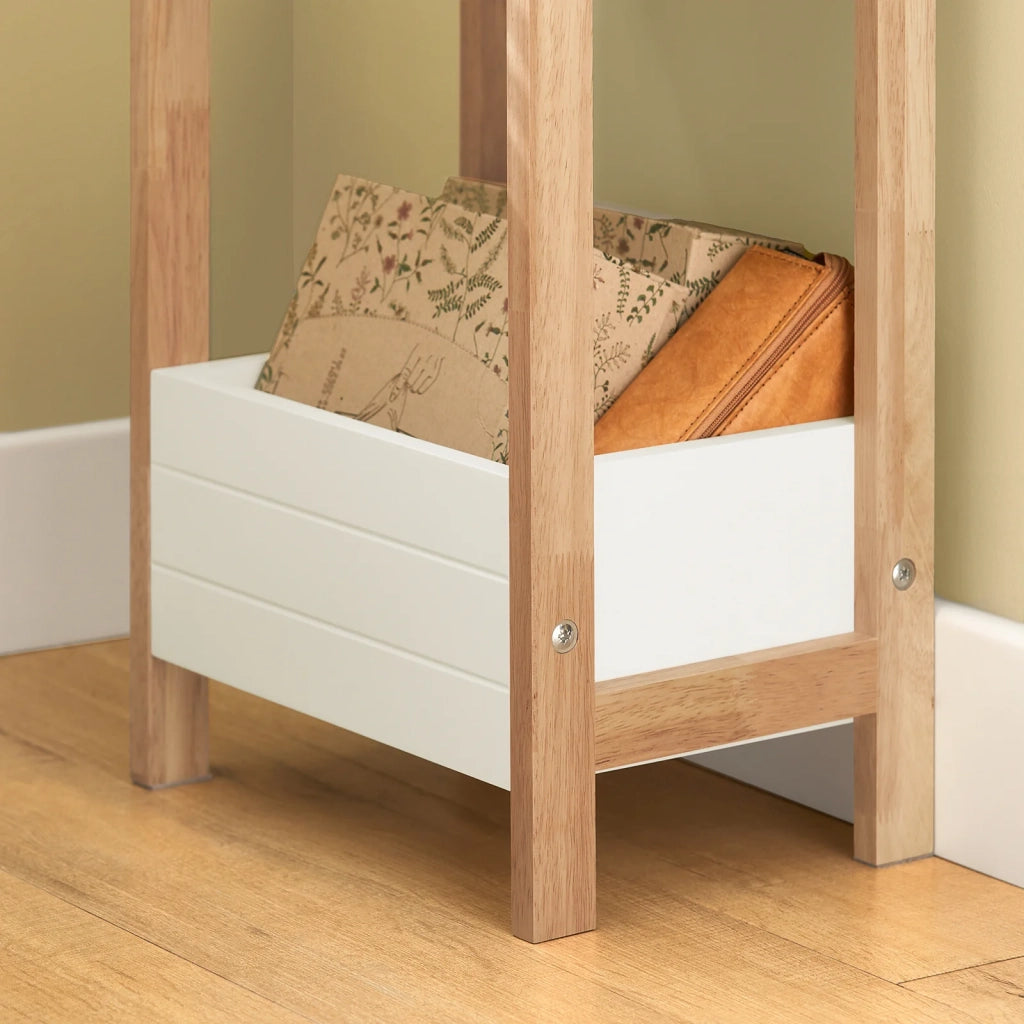 biancheria bagno cesta bagno cesta biancheria Scaffale Bagno cesta scaffale mobili bagno salvaspazio bianco FRG226-WN