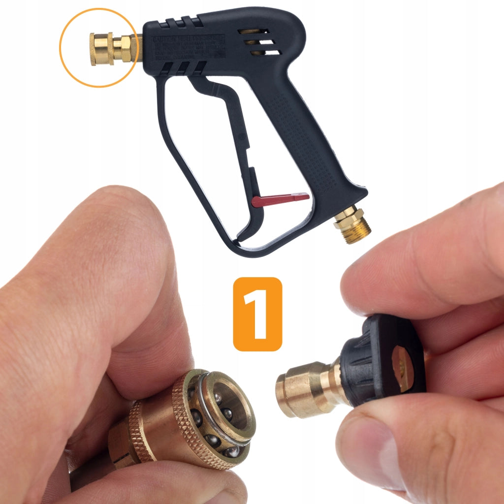 Set di Ugelli e Pistola per Idropulitrice – Compatibile con Kärcher HD/HDS