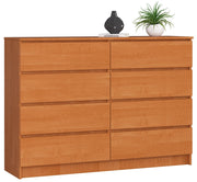 Cassettiera AKORD K140 Ontano 138 cm 8 cassetti 138x40x99 cm
